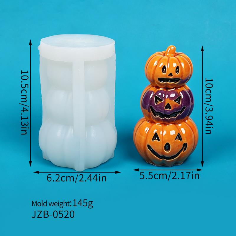 Xiaomi Halloween Ghost Rose Skull Devil Pumpkin Silicone Candle Mold DIY Aroma Soap Plaster Clay Craft Casting Home Party Decor
