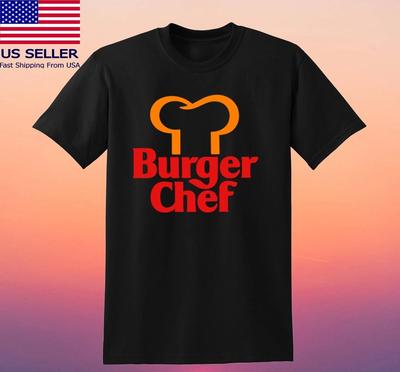 Burger Chef Herren Schwarz Größe S-5XL