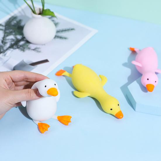 Sand Filled Duck Shape Kneading Squeeze Decompression Toys Animal Ornaments for