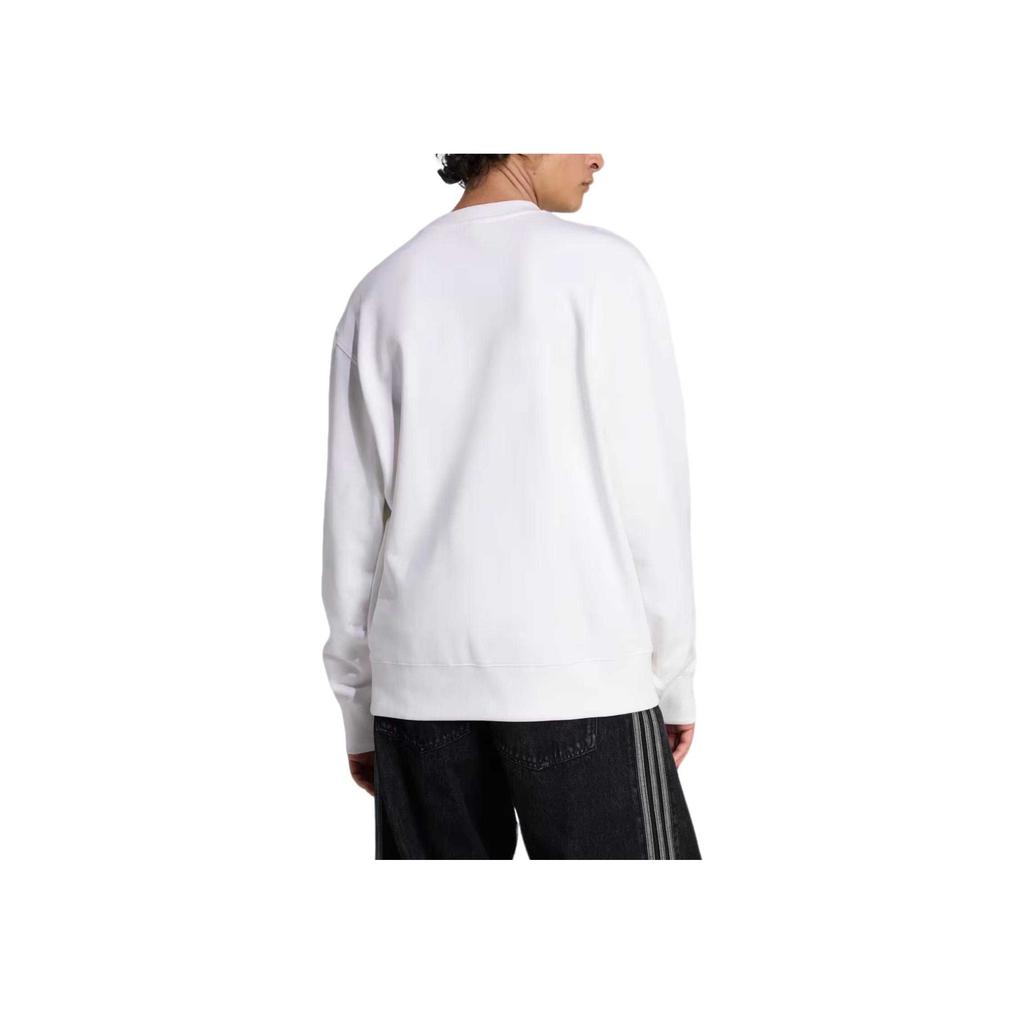 Adidas Originals Real Madrid Lfstlr Crew Sweatshirt Comfortable Skin-Friendly Round Neck Sweatshirt Men sweatshirt White KC7789
