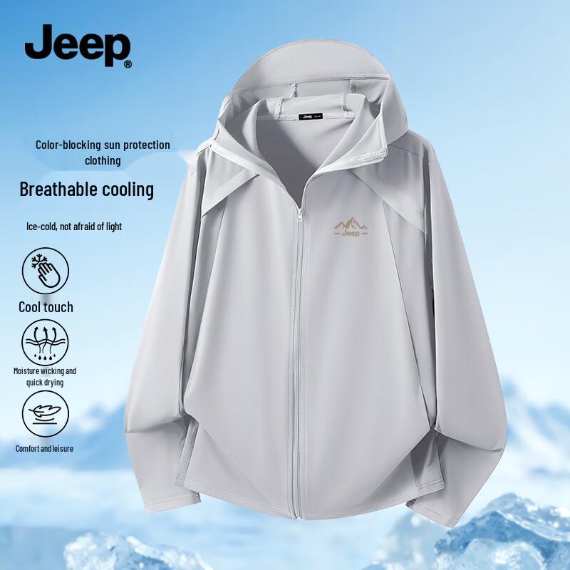 JEEP Men s Ice Silk Sun Protection Hoodie L 4660₽
