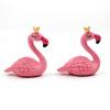 2pcs/Set Couples' Crown Flamingo Statues - For Fish Tank Landscaping, Bonsai DIY Decoration, Home Ornament | Valentine's Gift