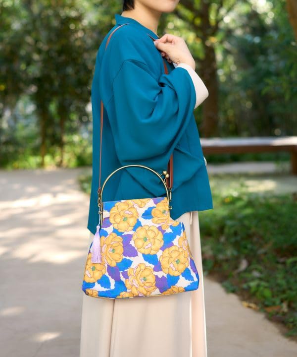 [KAYA] 7CEP4105 Florale Retro-Clasp Umhängetasche PU SHOUBU