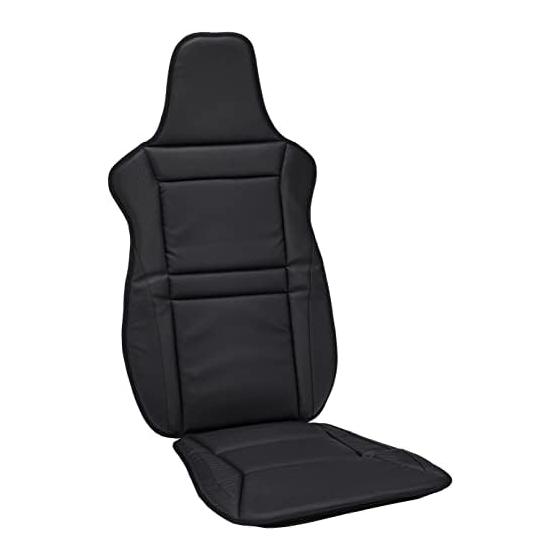 BONFORM Seat Cover Racing Leather Light/Regular Car Front Seat Free Size Antibacterial and Odor Resistant Black 4078-91BK