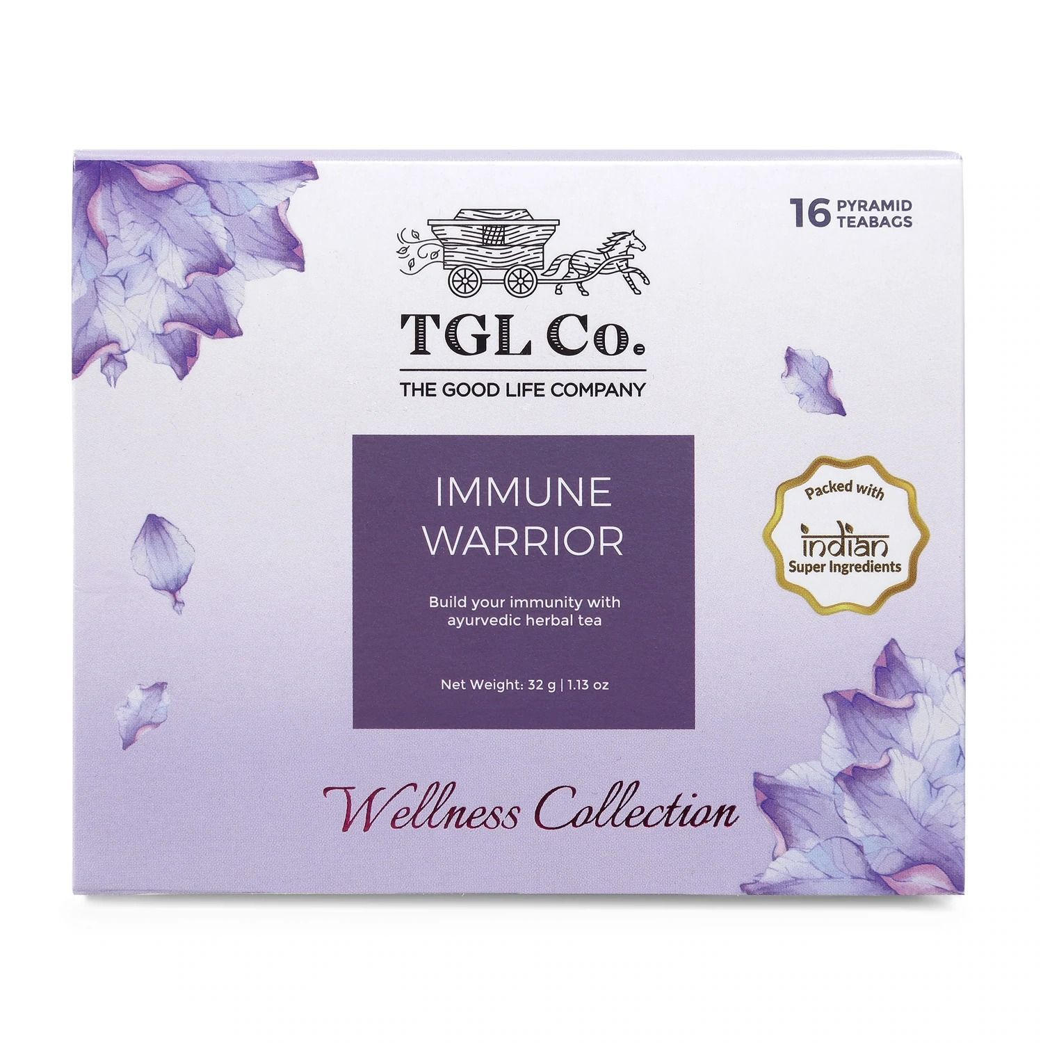 

Чай для укрепления иммунитета (16 пак, 2 г), Immune Warrior Tea, TGL Co.
