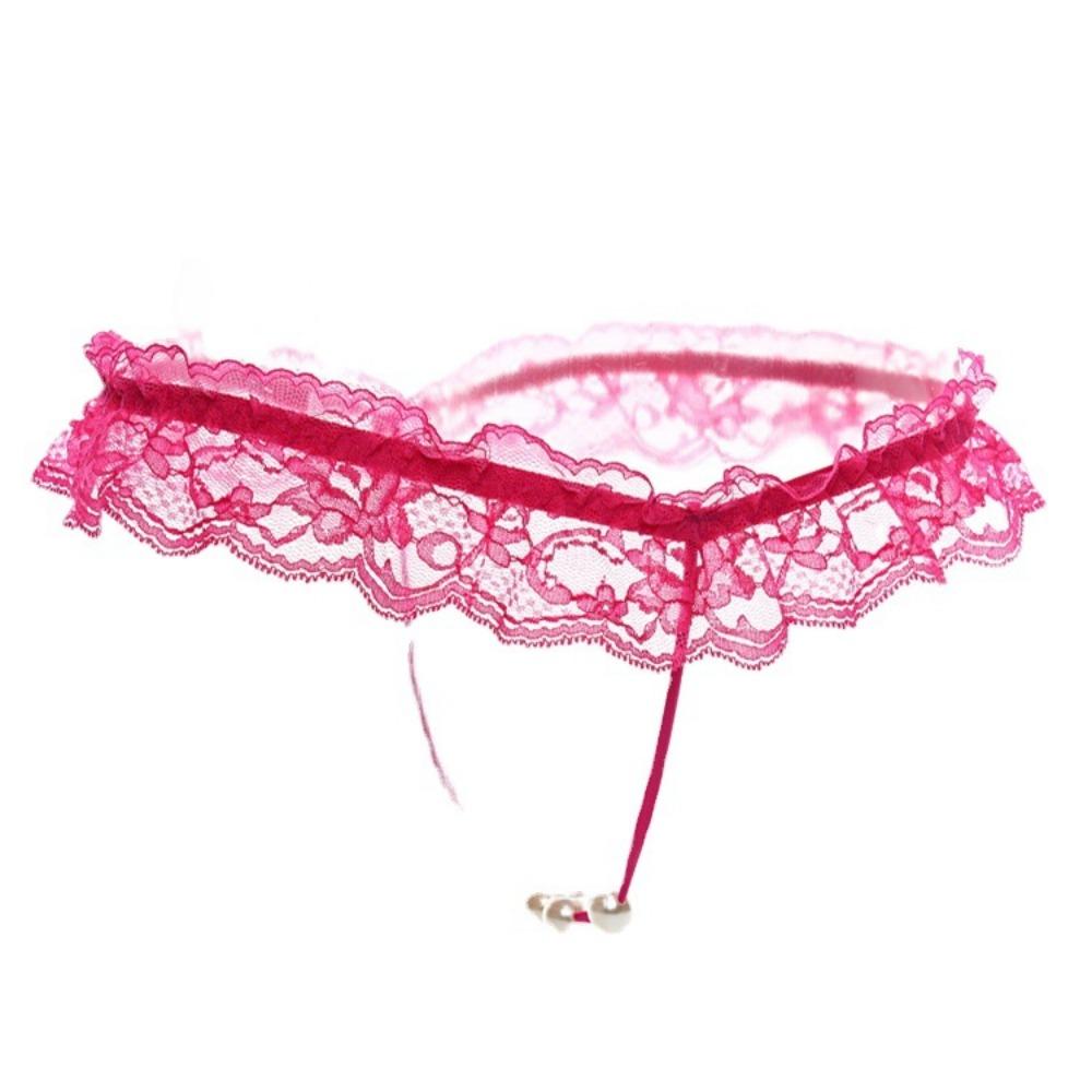 Sex Underwear Free Sex Underwear Women's Sexy T-pants Pearl Large Size Open Crotch Thong Lace Temptation Wholesale