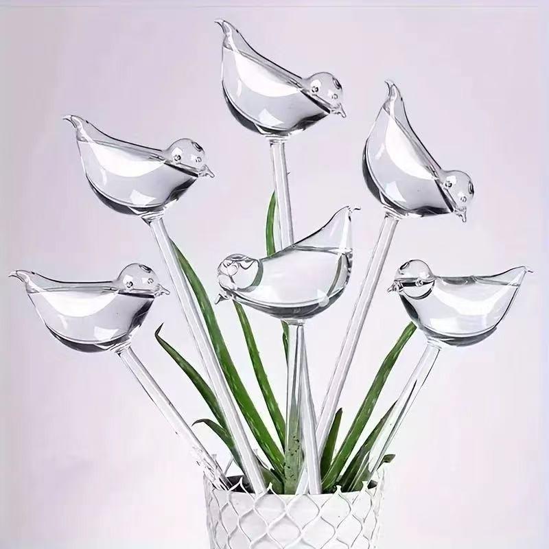 Automatic Plant Watering Spike Bird Shape Self Watering Device Slow Water Release for Indoor Outdoor Garden Plants Flower Pots