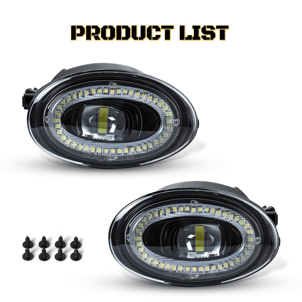 2pcs Fog Light Assembly For Honda Accord 2008- 2013 Fit for Civic 2009-2015 For Jazz Fit 2012-2014 Fog Lamp Driving Headlights