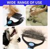 Stainless Pet Deshedding Brush Dog Hair Remover A Pet Double-sided Knot  Comb Dog Comb Cat Grooming Shedding Supplies Tools
