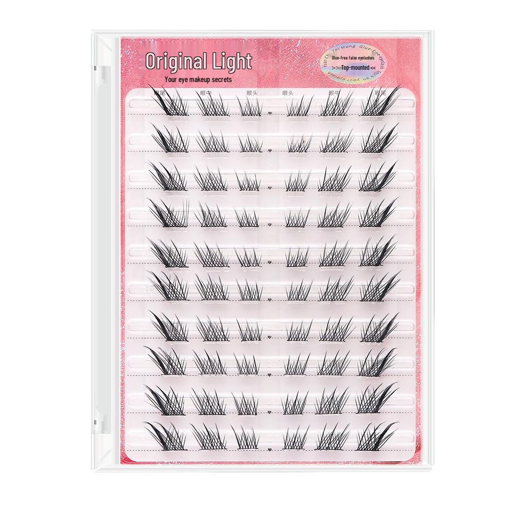 Original Charm Daji 8-10mm Glue-Free Natural False Eyelashes - Fox Style Outer Corner Clusters