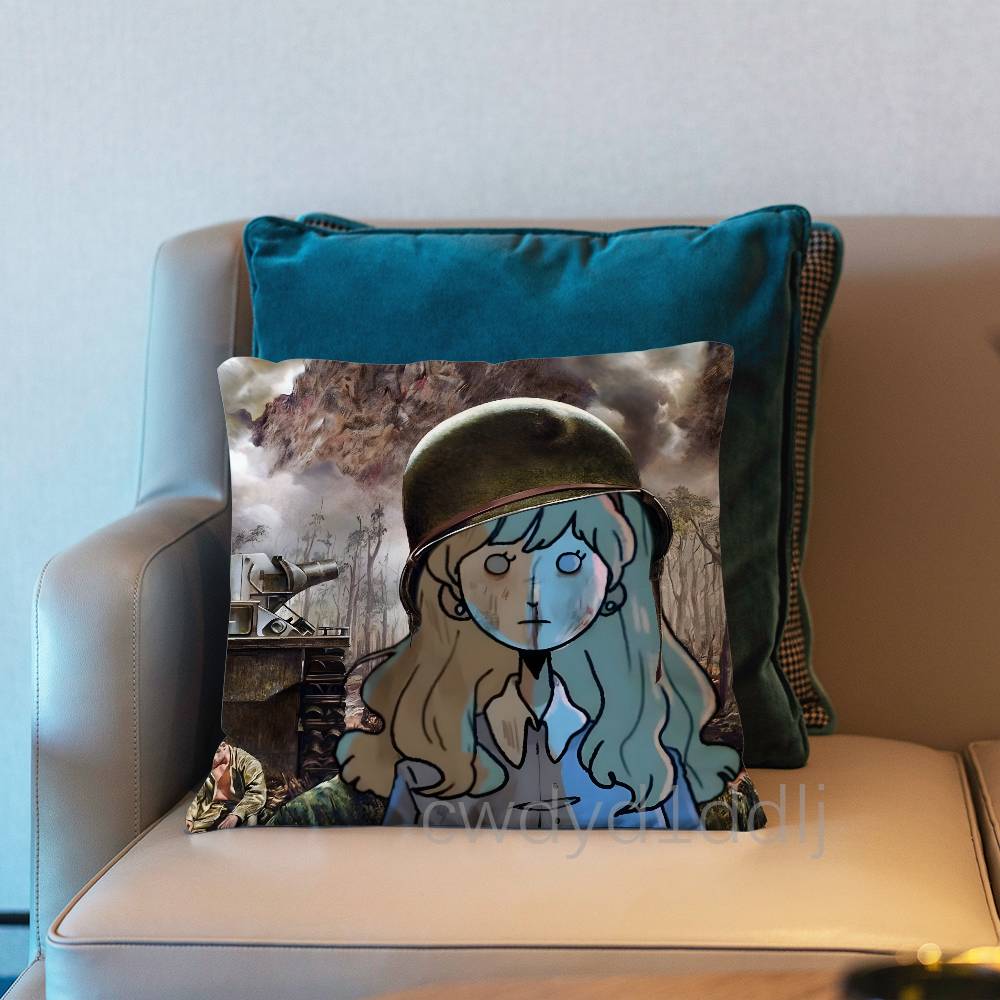 Alice HHabromania Game Pillow Case Short Plush Sofa Decorative Gift Home Doublesided Printing Cushio