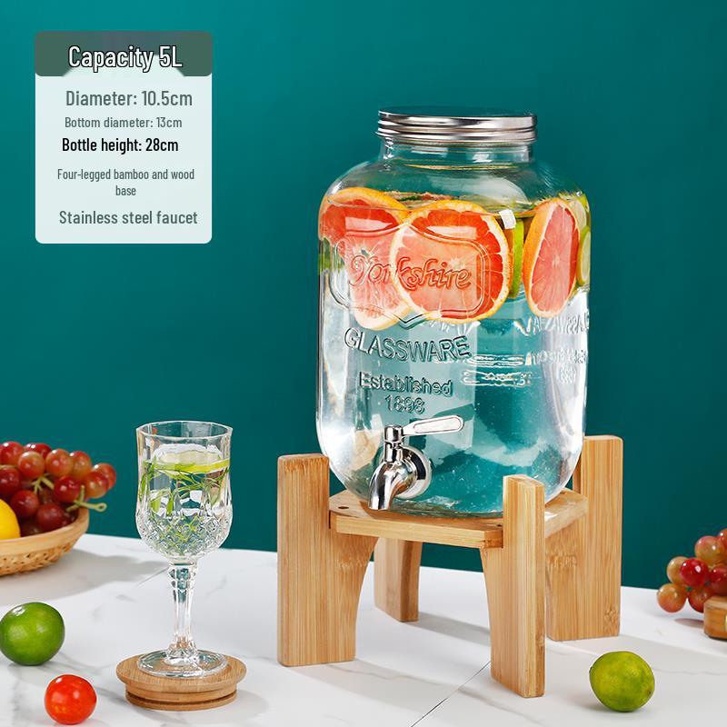 Cola Beverage Bucket with Faucet - Ideal for Lemon Juice, Fruit Tea, Cocktails, and Cold Water