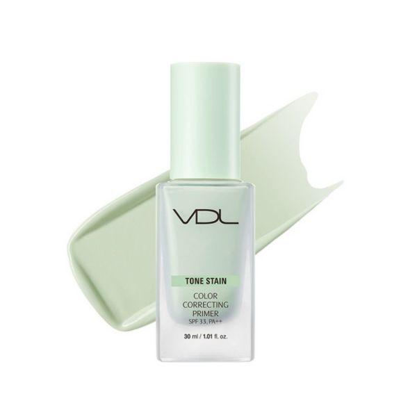 VDL Tone Stain Color Correcting Primer Mint Redness Neutralizing Base 30ml