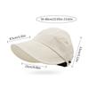 Sun Protective Ponytail Hat for Girl Women Sunproof Hat Sport Beach Hat Breathable Outdoor Baseball Hat Camping Visor Hat