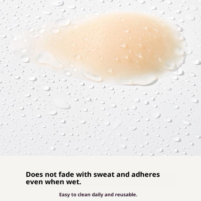 1Pair Silicone Nipple Covers Seamless Reusable Skin-Friendly Liners Adhesive Breast Boob Tape Invisible Chest Stickers