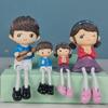1 Set Hanging Legs Romantic Couple Showpiece | Cute Boy &Girl for Gift for Him/Her, Mother's Day, Home Décor, Living Room, Bedroom