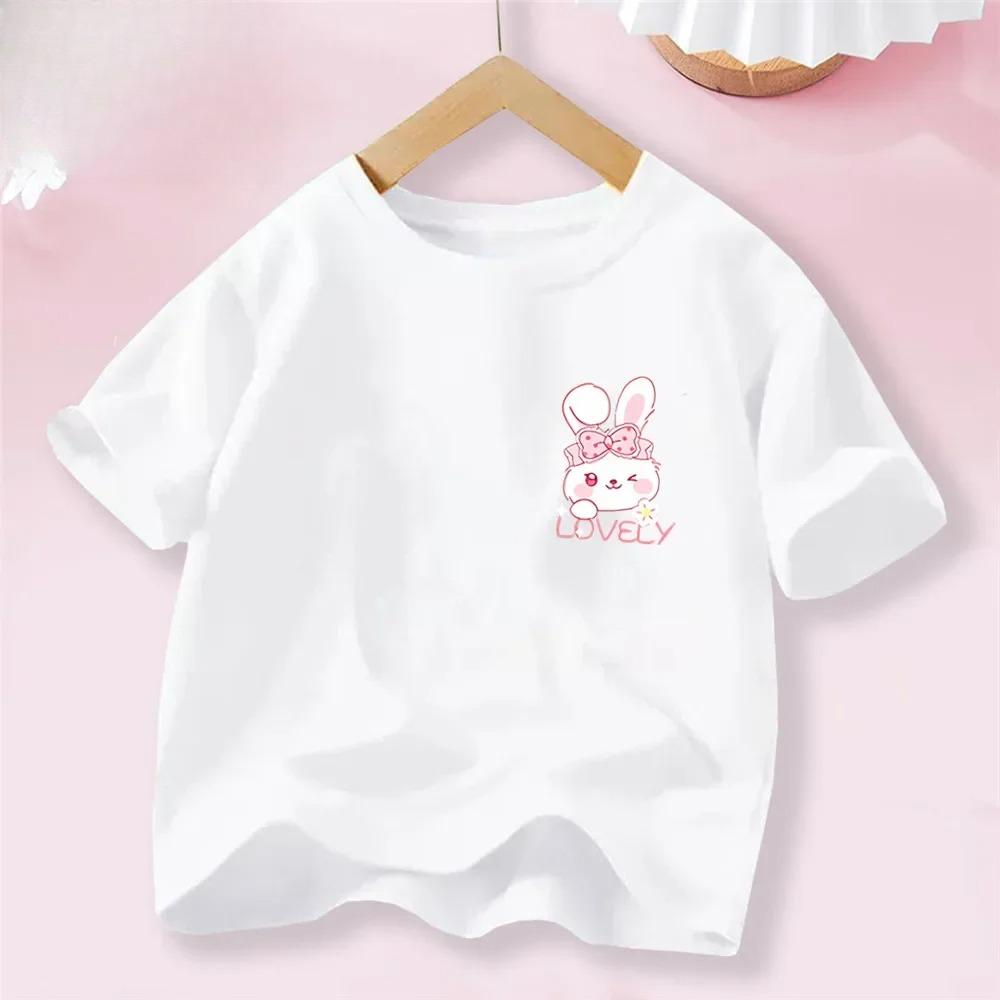 Sweet Heart Print TShirt Crew Neck Short Sleeve TShirt Casual Every Day Tops Girls Clothing Fashion Teens Sport Clothes