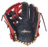 Rawlings HYPER TECH COLOR SYNC Soft Baseball Throw Glove, All-Around, GR6HTCN65, Navy/Scarlet, 11.75 inches, Left-Handed