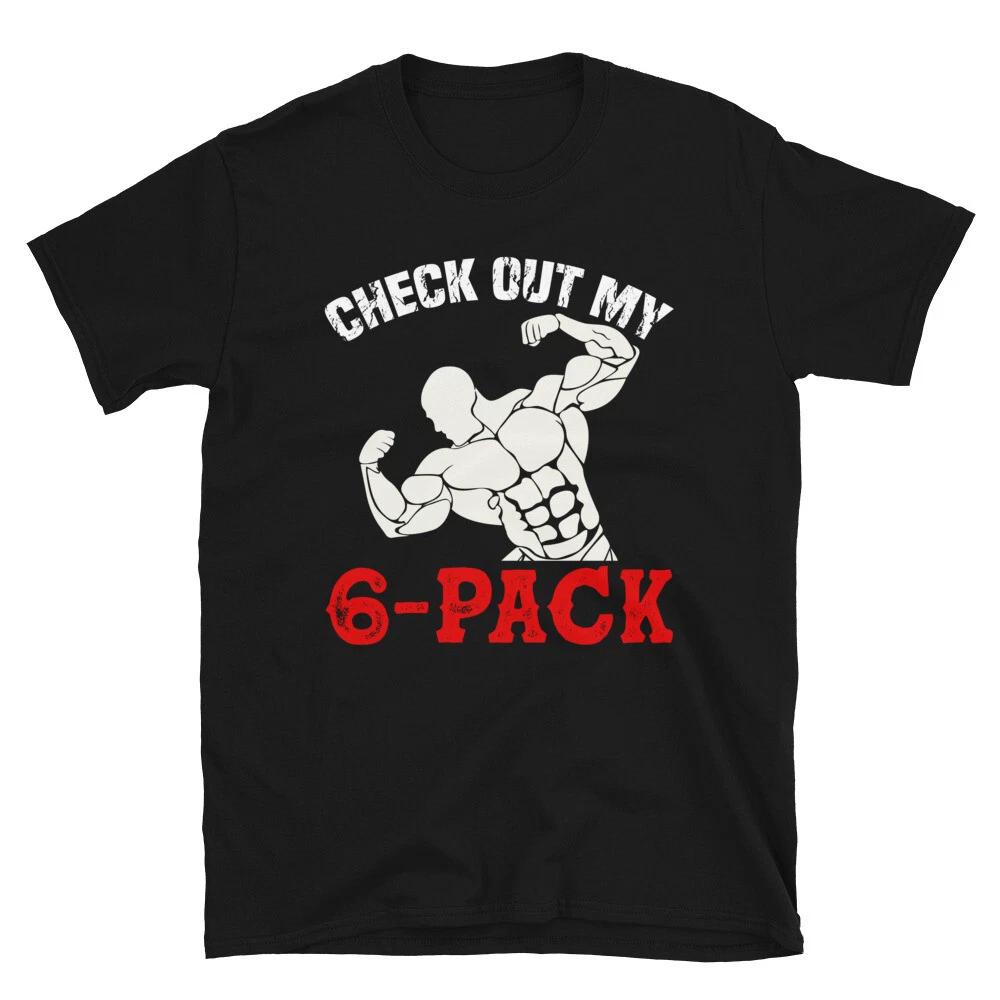 Weightlifting Strength Training Six 6 Pack T-Shirt L