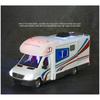 1/32 Alloy Diecast Touring Car Model Toys 3 Doors Opened Sound Light Campervan RV Trailer Vehicles Childrens Toy Gift Collection