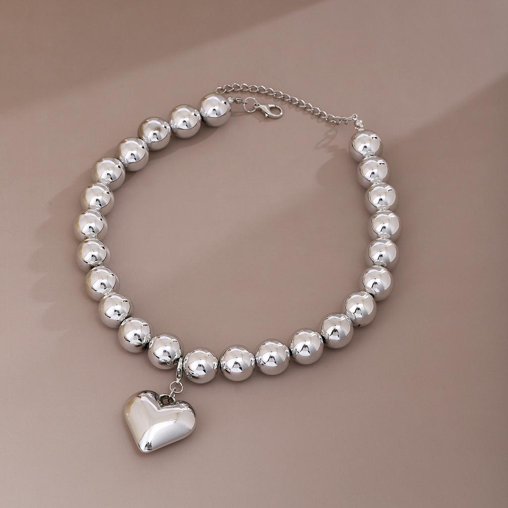 Proste i Przesadzone Kolczyki Miłosne z Wyższej Półki, Spersonalizowana Geometryczna Okrągła Bransoletka Naszyjnik z Wisiorkiem Miłości