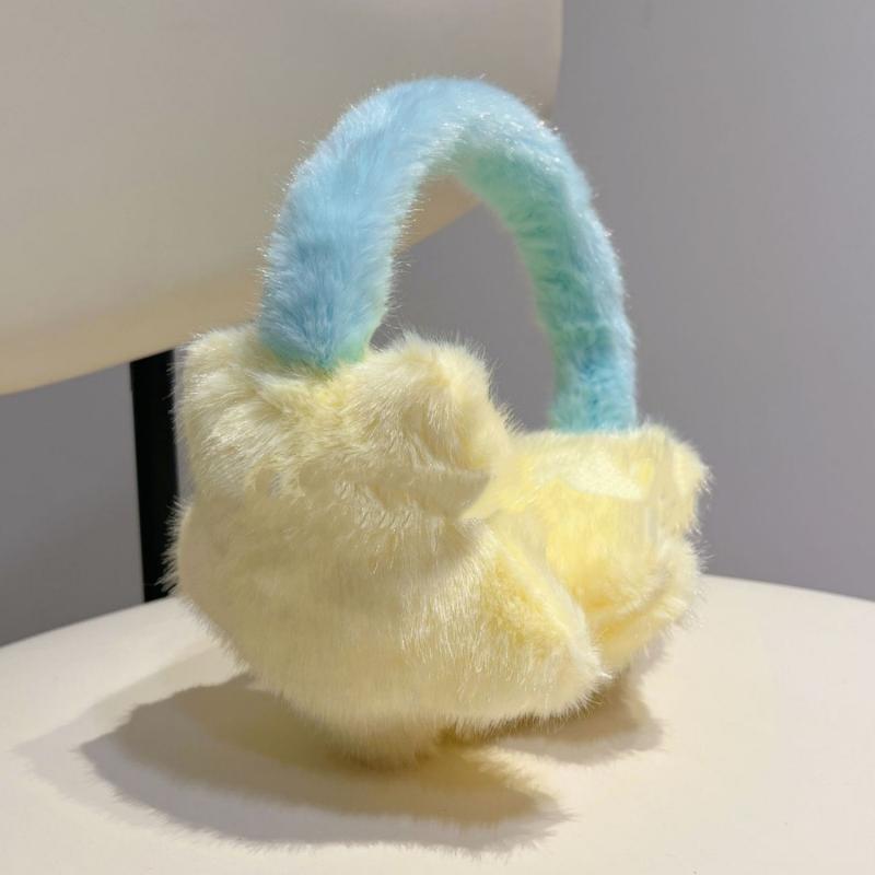 Cute Star Earmuffs Plush Fluffy Outdoor Warm Windproof Ear Muffs Kawaii Sweet Cycling Ear Winter Warmth Outdoor Accessories