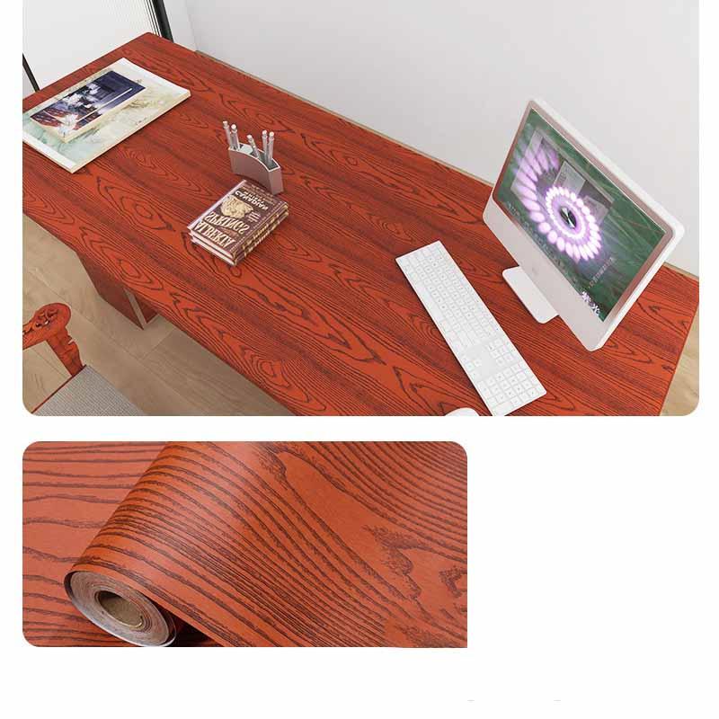 Wood Grain Self-Adhesive Film Waterproof Vinyl Wrap Furniture Renovation Home Decor Cabinets Wardrobes Tables Makeovers