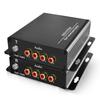 Broadcast Grade 4-Channel RCA Audio Fiber Optic Extender