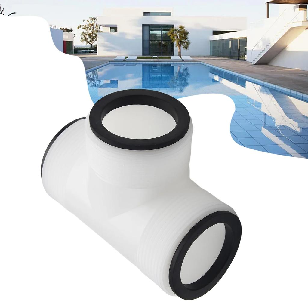 T-Joint Fitting for Pool Pump Hose Systems Supporting Branching Terminating and Directional Control in Above Ground Pool Setups