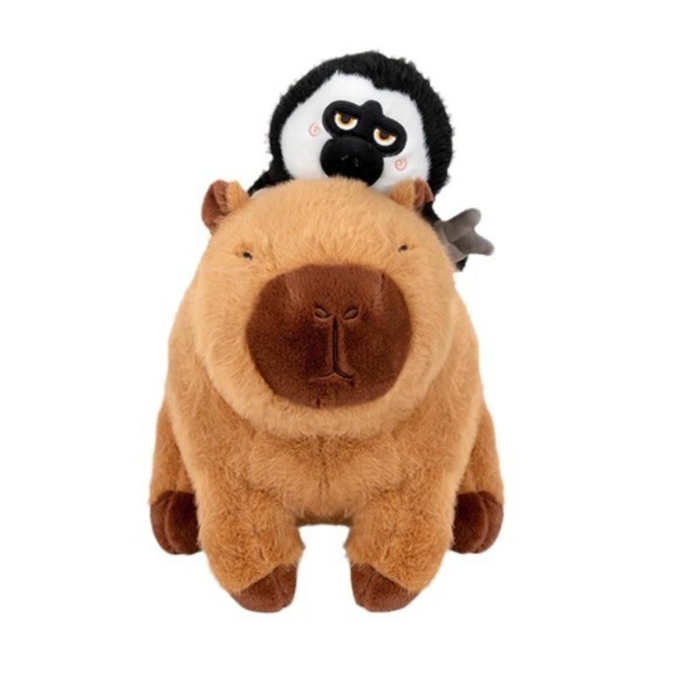Monk Monkey Capybara Toy Plush Doll Cartoon Funny Monkey Cute Capibara Anime Fluffty Pet Kawaii Plushie Gift for Birthday