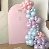 Pastel Mermaid Balloons Set of 36  Pearl Rose Gold Metallic Pink Purple Blue Latex Party Balloons for Girl Birthday Bridal Baby Shower Candyland