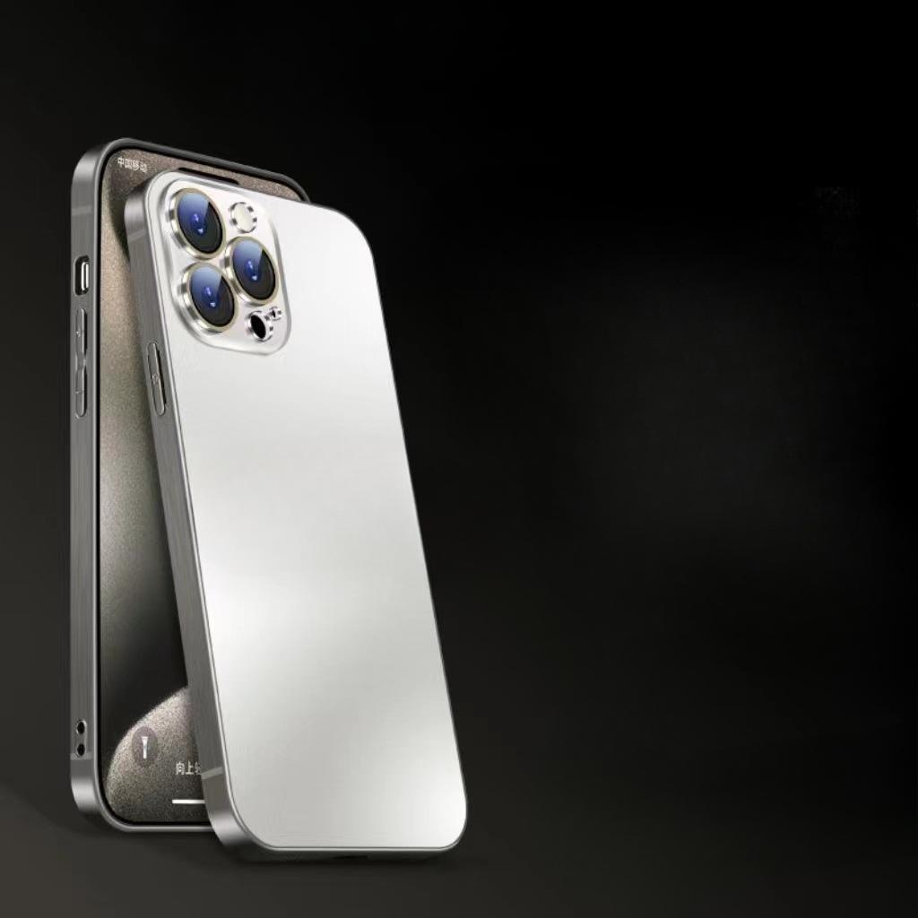 IPhone 16 Titanový Galvanicky pokovený Nano-aplikovatelný Kryt na mobilní telefon Apple 15 PROMAX 14 Matný 13 Fólie na objektiv