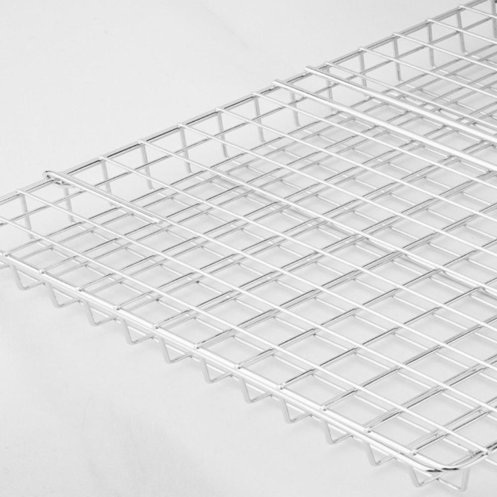Non Stick Grill Basket Folding Handle Grilling Basket Grill Accessories BBQ Grill Net Barbecue