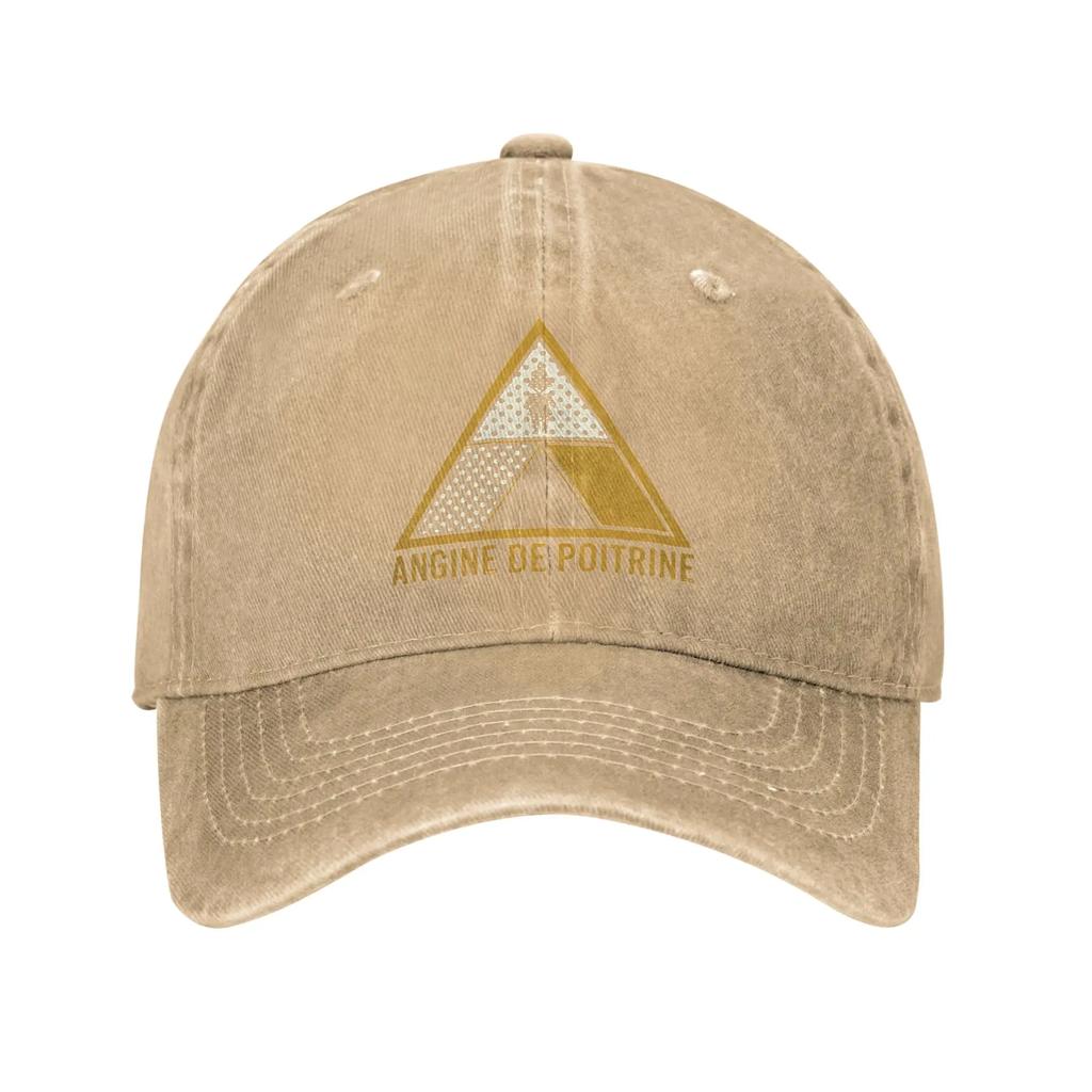 Angine de Poitrine Baseball Caps Retro Distressed Washed Sun Cap Unisex Outdoor Summer Unstructured Soft Caps Hat