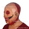 Bloody Fang Clown Mask Halloween Party Haunted House Horror Ball Props Red-Eyed Clown Headgear
