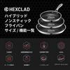 HexClad Hybrid Nonstick Frying Pan (26cm) with Nonstick Coating, Induction, Oven, and Dishwasher Safe (Manufacturer Direct Warranty)