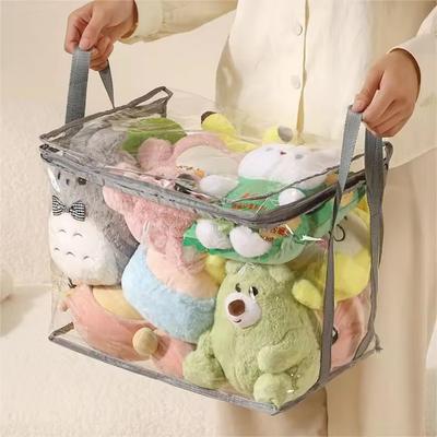 Plush Toy Storage Bag Large Capacity Organizer for Children's Stuffed Animals, Student Book Waterproof Storage Study Container