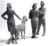 Master Box German 2 Female Crew Officer and Large Dog Set Plastic Model MB35057 1/35 Assistants, Member,
