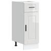 Vidaxl Kitchen Base Cabinet, Porto, White, Wood-based Material
