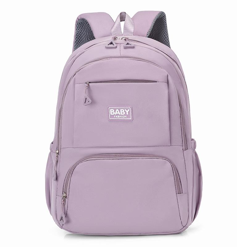 

Fabric Backpack Oxford With 16in Laptop Compartment For College Teens Daily Use фіолетовий