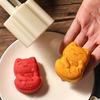 Cartoon Wealth Cat Mooncake Press Mold Cookie Stamps Chinese MidAutumn Moon Cake Makers Decoration Tool for DIY Cookie