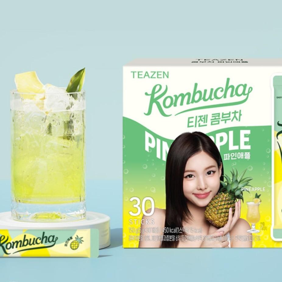 Teazen Kombucha Pineapple (1Box 30 Sticks), Korea Kombucha