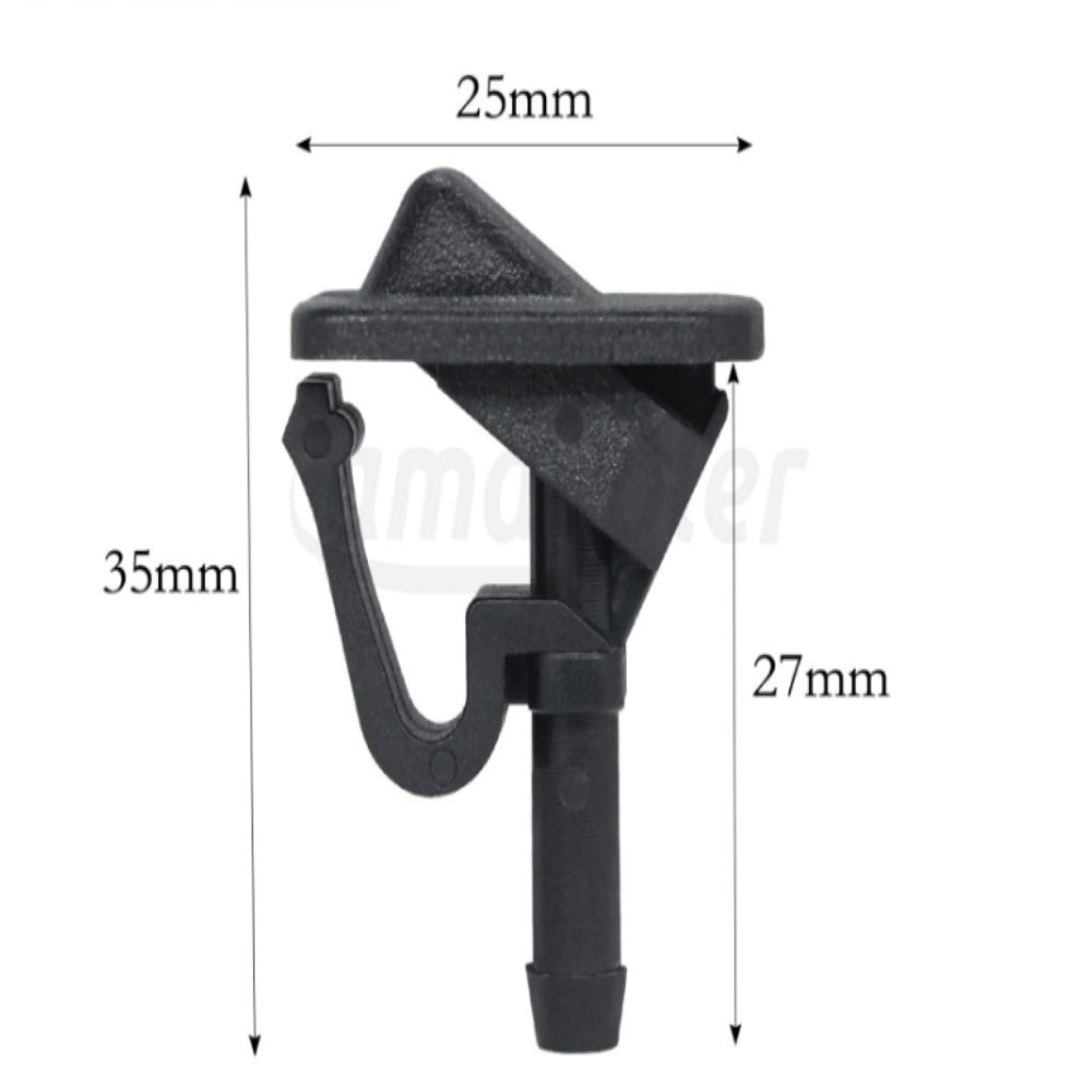 35*25mm Windshield Washer ABS 55156728AB Long Lasting Replacement  for 2002-2023 RAM 1500