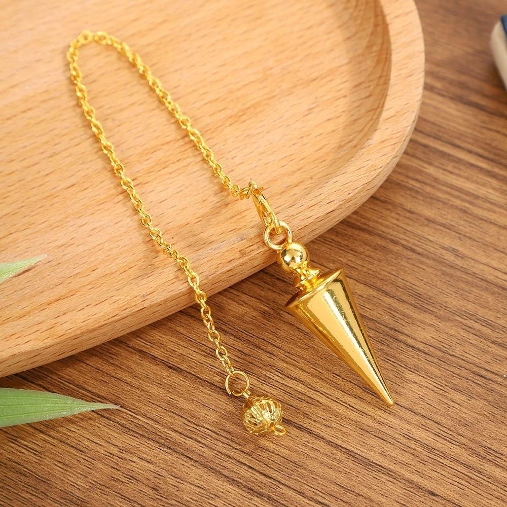 Energy Isis Pendulum Pointed Meditation Cone Metal Pendulum Witch Spiritual Pendulos Women