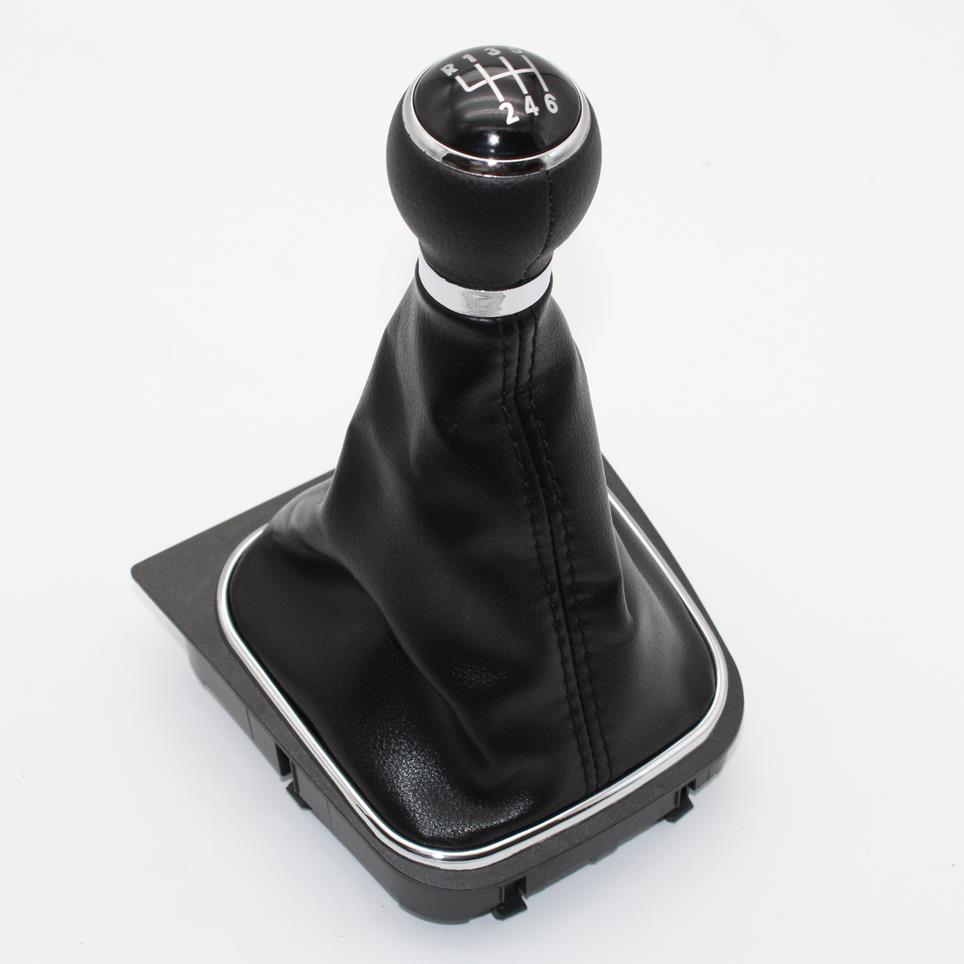For VW EOS 2009 2010 2011 2012 2013 Car-Stying 6 Speed Car Stick Gear Shift Knob With Leather Boot