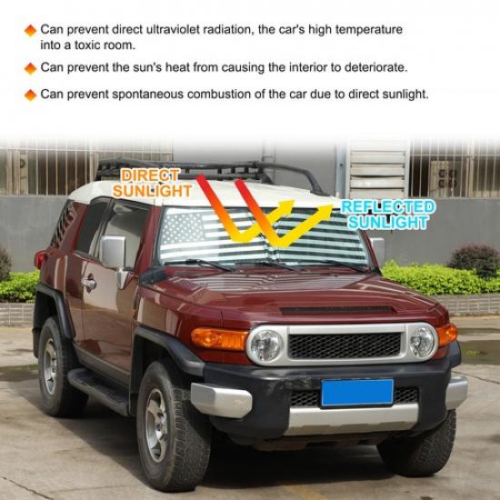 Car Sun Shade Windshield Window Sunshade Cover For Toyota FJ Cruiser 2007-2014