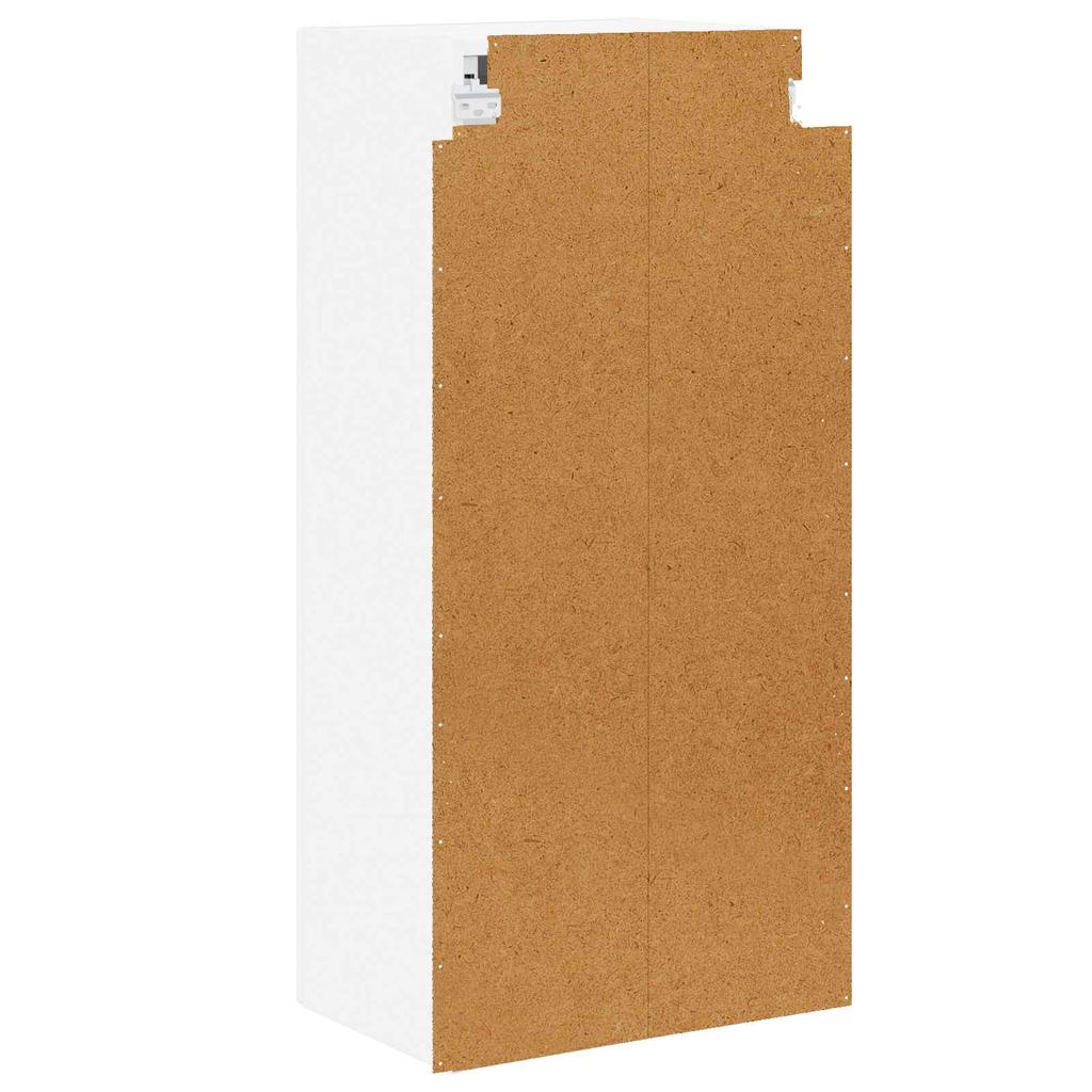 Wall Mounted Glass Cabinet LUCCA White 40 x 31 x 100 cm Particleboard