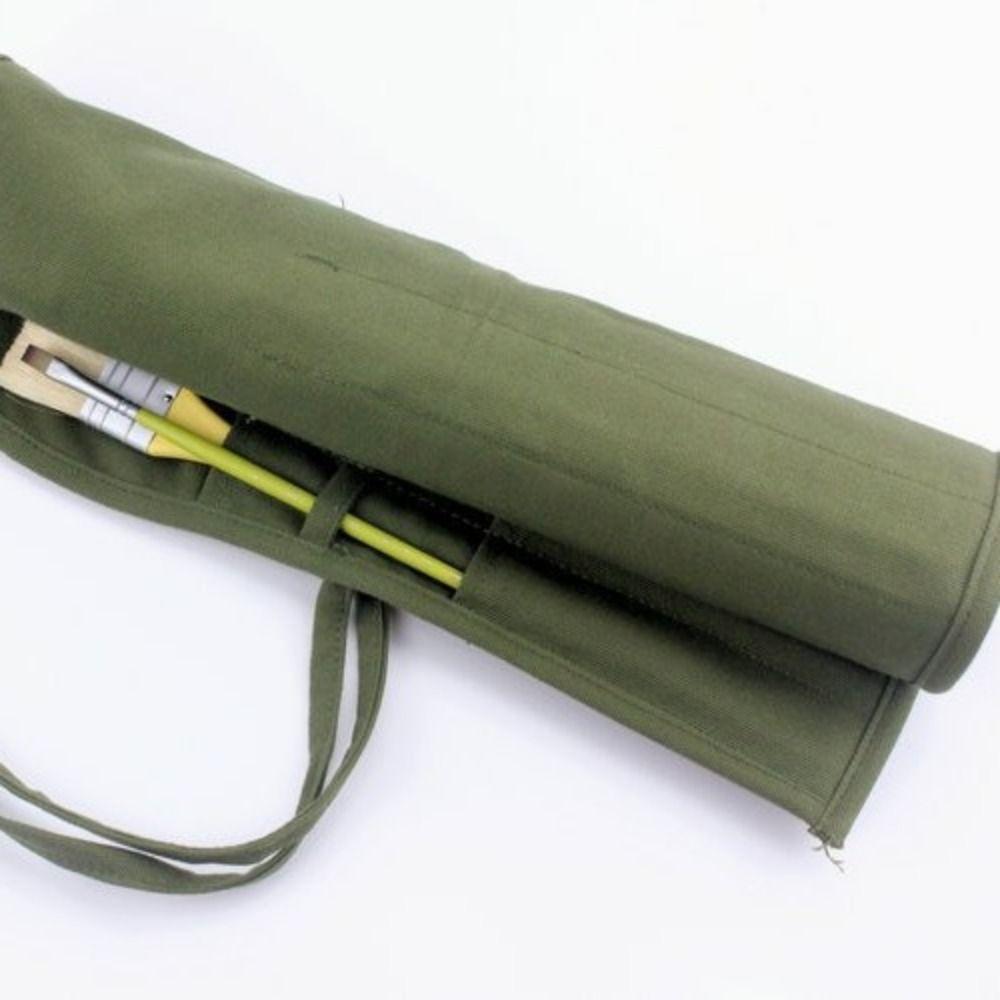 Portable Painting Brushes Storage Bag Large Capacity Roll Up Pen Bag Stationery Case  Pen Tools