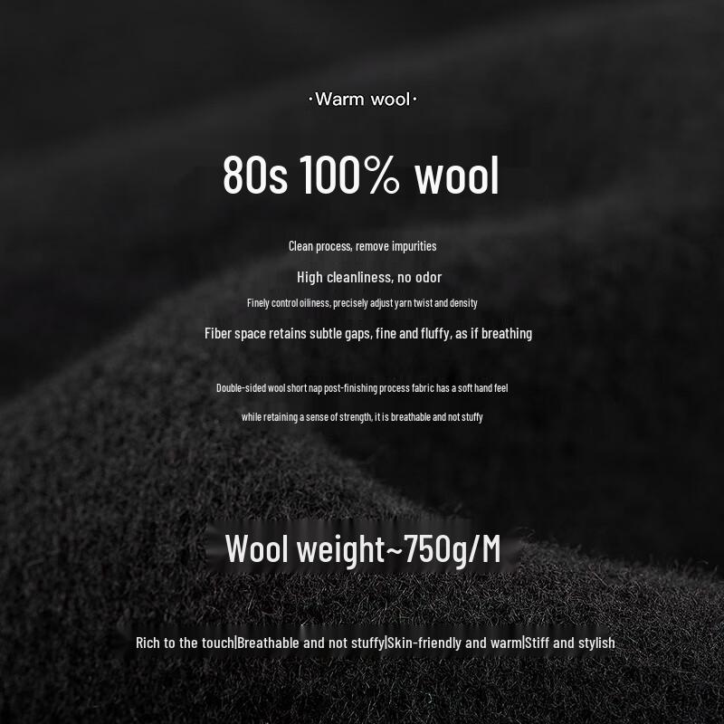 LANCY Women's Wool Blend Double-faced Lapel Coat