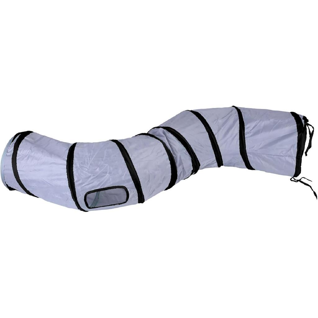 Cat Tunnel for Indoor Cats Interactive, Rabbit Tunnel Toys, Pet Toys Play Tunnels for Cats Kittens Rabbits Puppies Crinkle Pop Up Rainbow 47" Shape S